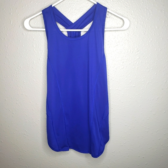 Athleta Tops - Athleta blue racerback tank top XXS